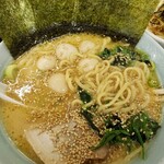 萬来亭 - ラーメン(並)＋うずらトッピング