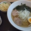 香福園 - 塩ラーメン ＋ 半チャーハン  ¥750