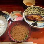 和もと - 2020/02焼魚（烏鰈の味噌漬け）定食
