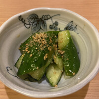 馬春楼 北新地総本店 - 胡瓜ラー油和え