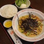 みその橋サカイ - ②焼豚冷麺定食(¥970)