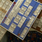 らぁ麺 ゆら吉 - メニューは吊るしてあります