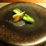 長谷川 稔 - 鮑とアスパラガス