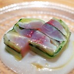 松濤 爛缶 - 〆鯵のテリーヌ風
