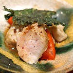 松濤 爛缶 - 豚のスペアーリブ　ケールの葉を添えて