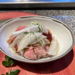 佐賀牛 季楽 銀座  - コールドビーフ土佐酢のジュレ