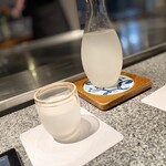 佐賀牛 季楽 銀座  - うっすら白く濁ってます