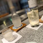佐賀牛 季楽 銀座  - ハイボールも飲んでますね (^^;;