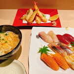 Anago Jiru Shiesaka Kaisen Tempura O-Uesuto - 