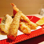 Anago Jiru Shiesaka Kaisen Tempura O-Uesuto - 