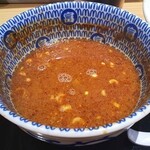 松戸富田麺業 - スープ割りしてもらって飲み干します！