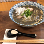 ラーメン イッケン - 6月限定。黒ごまと黒こしょうのらーめん！