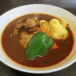 木多郎 - チキンエッグスープカリーのアップ