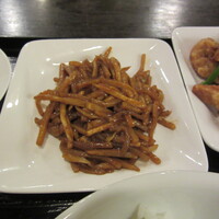 味の中華 羽衣 銀座本店 - 豚肉と竹の子の味噌炒め