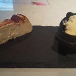 ヒサオズキッチン - バスクチーズケーキとマンゴージェラート