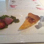 ヒサオズキッチン - 前菜…右からポトフ、キッシュ、鴨のロースト