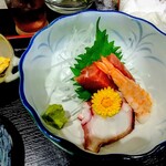 Tenkou - 刺身！マグロが柔らかくタコも良い食感。エビはボイルですが良い塩梅。