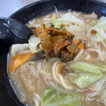 長浜ラーメン力 - 辛子高菜は大辛。
