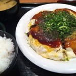 鉄板焼・お好み焼 莢 - 広島焼定食 ¥850