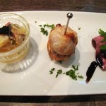 Bistro flat - !('12/5特別)Special!前菜３種盛り合わせ