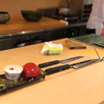 登喜和鮨 - つけ場