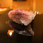 登喜和鮨 - 佐渡赤泊産黒むつ火箸炙り