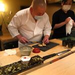 登喜和鮨 - 新潟産甘鯛揚げ