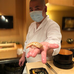 登喜和鮨 - 新潟産のど黒炙り