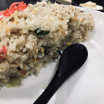 久美食堂 - ④見てよこの掘削した断面を。ご飯の深度は10センチは軽くあります。