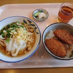 Kamaage Udon Shirakonaya - うどんセット(ミニヒレカツ丼) 750円
