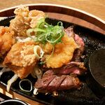 炙り肉寿司 梅田コマツバラファーム - 人気料理のコラボに、ペレット付き。