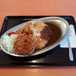 Tonkatsu Sakai Seinikuten Yonoten - 与野店限定デカ盛り・肉厚ロース、カレー（1450円）