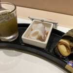 Sushi Tatsu - ・じゅんさい、水蛸、サザエ