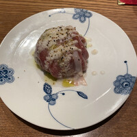 焼鳥  吉祥 - 火入れ野菜の生ハム包み