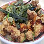 どうとんぼり神座 - からあげ丼セット(おいしいラーメン/からあげ丼)(1030円)　のからあげ丼