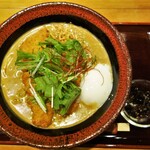 このむ - このむカレーうどん+揚げたてカツ+温玉