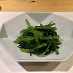 一碗水 - 魚露炒通菜(空芯菜の魚醤炒め)