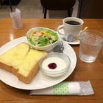 みぃ珈琲 - R.1.9.25.昼 モーニングメニューＣ：チーズトーストセット 700円税込