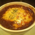 チーズ焼きワインカレー