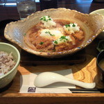 大戸屋 - チキンかあさん煮土鍋定食、750円