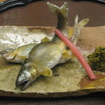 くずし懐石 縁 - 焼き物　鮎の塩焼き