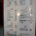 炭火焼 七厘 - やっぱり生ものはメニューから消えてますねー。。。