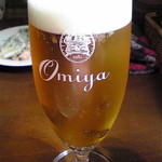 レストラン大宮 - グラスビール￥600