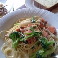 デル ペッシェ - メインのパスタとパン