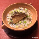 御料理 寺沢 - 北海道産 黒鮑の雑炊