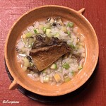 御料理 寺沢 - 北海道産 黒鮑の雑炊