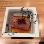 焼き鳥 とりら - 白肝の胸肉巻き