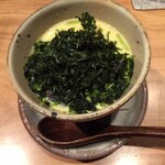 焼き鳥 とりら - 干し海苔の鶏だし茶わん蒸し　出汁が美味しい！海苔もいい香り！
