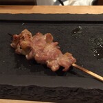 焼き鳥 とりら - せせり　柚子胡椒が合う～
