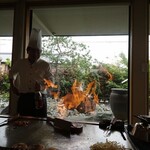 ステーキハウス 秀 - シェフのパフォーマンス　2020.6